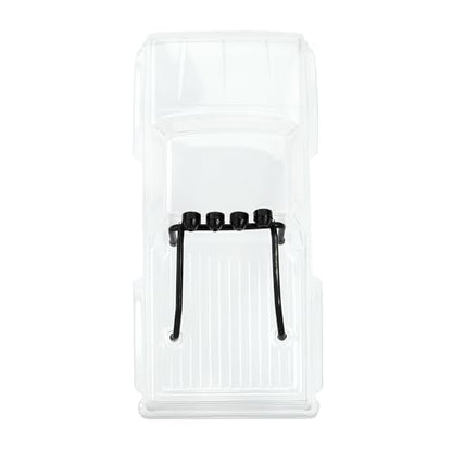INJORA RC Clear Body with Roller Cage for 1/24 RC Tracked Car Axial SCX24 Upgrade Parts