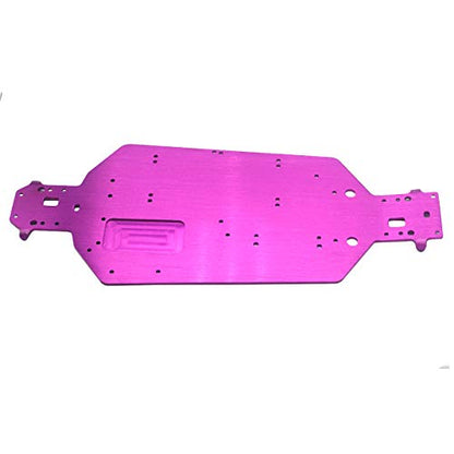 04001 CNC Aluminum Chassis Plate Upgrade Parts Replacement for Redcat HSP 94111 94107 94118 1/10 RC Monster Truck Off Road Buggy (Purple)
