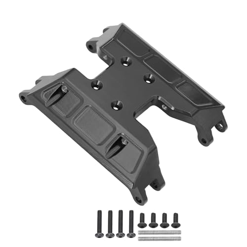 RC Cars Models Compatible with Axial for Capra UTB18 Gearbox Upgrade Parts Aluminum for Chassis Transmission Skid Plate for 1/18 RC Crawler(Black) - color: Black