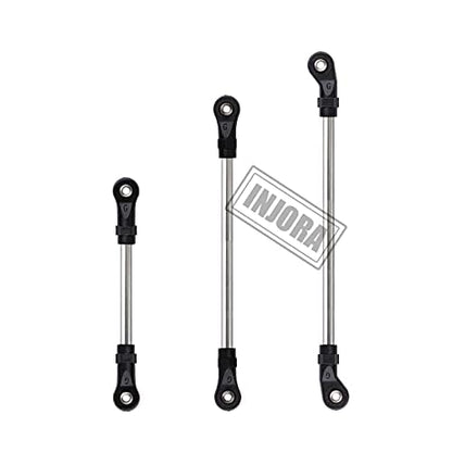 INJORA Stainless Steel Link Rod Linkage Plastic Rod End Set for RC Tracked TRX-6 Crawler Car G63 - size: For TRX6 G63
