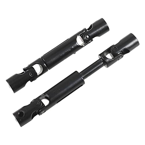 Share Goo Universal RC Drive Shaft 58mm-71mm Compatible with MN Model MN90 MN91 MN45 MN99 MN96 MN99S WPL D12 B14 B16 B24 B36 C14 C24 C34 1/12 1/16 RC Crawler Car Upgrade Parts (Black)