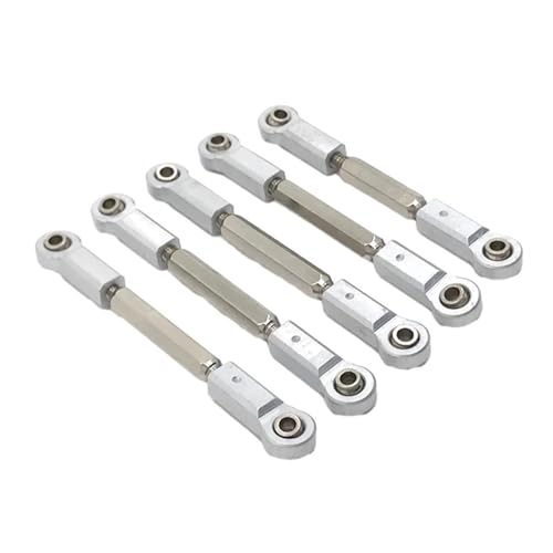 RC Tie Link Rods Compatible with JLB J3 for Monster 1/10 RC Trucks Car Upgrade Part Steering Link Rod RC Car Part Durable Steering Linkage Tie Rod(White) - color: White