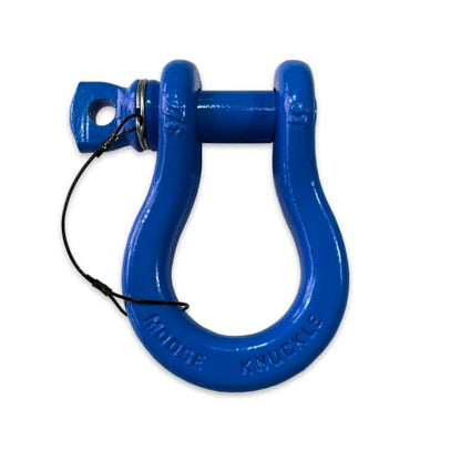 B'oh Spin Pin 3/4” Recovery Shackle | 10,000 lbs Capacity - High-Strength Carbon Steel with 7/8" Pin Recovery Gear Towing Accessories - Pin Style : Screw, Blue Balls - color: Blue Balls