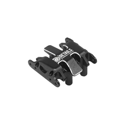 Aluminum Skid Plate Upgrade Set for 1/30 Axial SCX30 Jeep Wrangler, Metal Chassis Protection with Mounting Screws, Black and Red Options (Aluminum-Black) - color: Aluminum-black