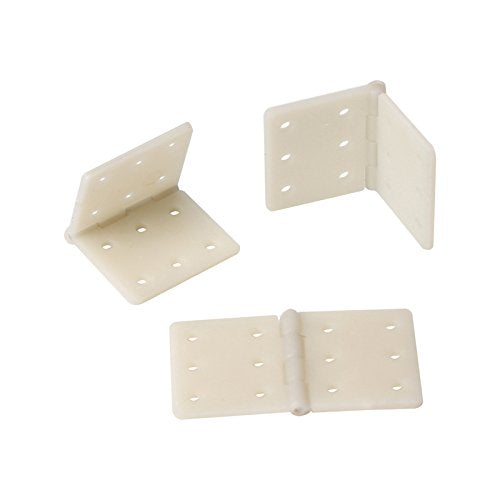 Large Size Pinned Hinges RC Airplane Plane Parts Replacement, 20Pcs | 20x36mm, Durable & Lightweight Nylon, 6 Fixing Holes for Better Grip & Stability, for DIY Model Airplane Repairing