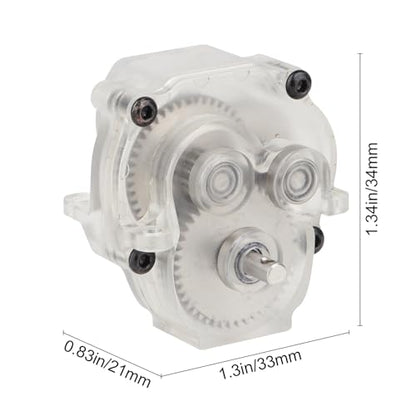 Acrylic Transparent Complete Transmission with 40.3:1 Stainless Steel 40.3:1 Low Range Underdrive Gears Reduction for 1/18 RC Crawler TRX4M Upgrades Parts