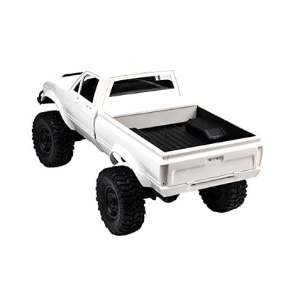 WPL C24 1/16 4WD RC Off-Road Pickup White | 2.4G RTR rock crawler with one upgraded 1200mAh battery, hobby gift for men