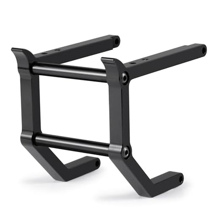 Aluminum Alloy Front and Rear Bumper Mount RC Crawler Car High Simulation CNC Metal Servo Mount Bumper Set Compatible with 1/10 Tamiya Clod Buster-4×4×4 RC Car Upgrade Parts