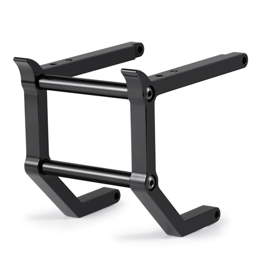Aluminum Alloy Front and Rear Bumper Mount RC Crawler Car High Simulation CNC Metal Servo Mount Bumper Set Compatible with 1/10 Tamiya Clod Buster-4×4×4 RC Car Upgrade Parts