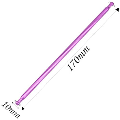 Metal 170mm Drive Shaft Centre Joint Dog Bone 04003 & 02016 Steel Drive Cup Compatible with Redcat Volcano Epx Pro Tornado Sandstorm HSP 94111 94170 1/10 RC Car Truck