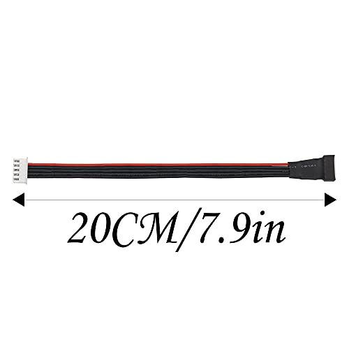 5Pcs ShareGoo 20CM JST-XH Balance Plug Charging Extension Wire Cable 22AWG for RC Car FPV Boat LiPo Battery Balance Charging (5Pin for 4S) - style: 5Pin for 4S