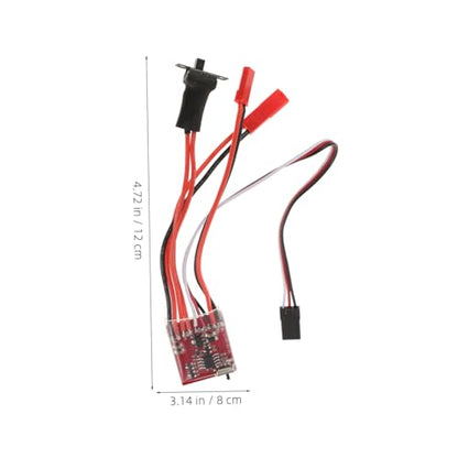 Alipis 30a Rc Vehicle Brakes Brushed Esc for Rc Car Boat Crawler DIY Model Esc and Integrated Brake