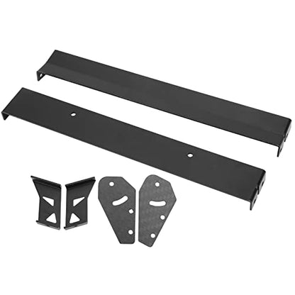 RC Car Tail Wing Rear Spoiler Wing for 1/10 RC On Road Racing Drift Car, Universal Aluminum Alloy Carbon Fiber Rear Wing, High Strength Lightweight Design with Mounting Parts, Impr