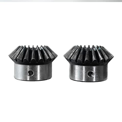 2Pcs Bevel Gear Tapered Bevel Pinion Gear Bevel Gears 2 Module 20 Teeth for Hardware Mechanical Rotation (20T 14mm Hole) - size: 20T 14mm Hole