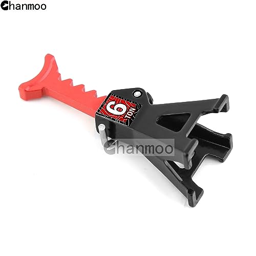 1/24 RC Toy Jack Stands 1/18 Simulation 6 Ton Metal Adjustable Mini Jacks Stand for 1:18 1:24 Scale Crawler Car Axial SCX24 Kyosho Tamiya HSP FCX24 TRX4M SCX24 AX24 Ford Bronco (Black, 2 PCS) - color: Black