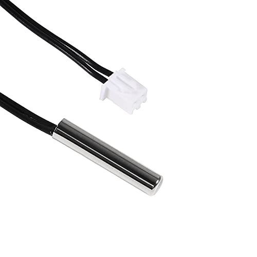 6pcs 10K Temperature Sensor Probe 1M NTC3950 Thermistor Stainless Steel Temp Sensor Probe Digital Temperature Transmitter Extension Cable
