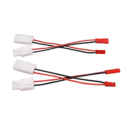 2pairs Compatible with Tamiya to JST Male Female Adapter with 10cm 4in 20awg Wire(B193-2)