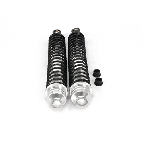 RC Shock Absorber 140mm,Oil Adjustable RC Damper Set for 1/8 Rc Car Buggy Truck Hsp Hpi Losi Axial Upgraded Hop-Up Parts 4PCS/Set(Silver) - color: Silver