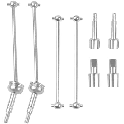 ShareGoo Metal 144001 CVD Drive Shaft Differential Cup Wheel Axle Stub Wheel Shaft Cup Compatible with WLtoys 144001 1/14 RC Car (Silver) - color: Silver