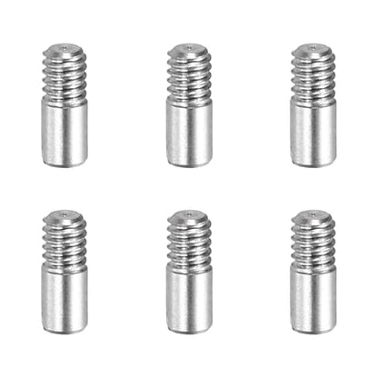 MECCANIXITY 6 Pcs M2 x 5mm Slotted Cylindrical Pins, 304 Stainless Steel Dowel External Thread Locating Parallel Pins Shelf Support Peg Pin for Furniture Installation, DIY Project - size: M2 x 5mm