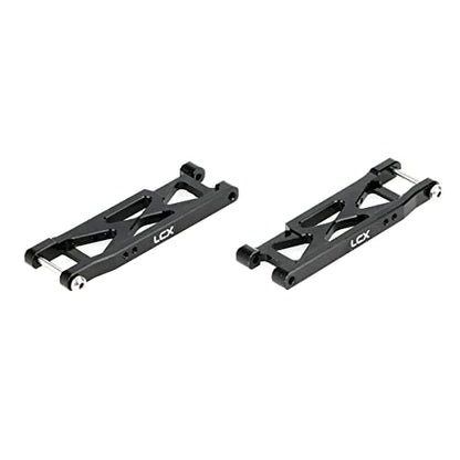 LCX Racing RC Car CNC Machined Aluminum Heavy Duty Rear Suspension Arm Set for LOSI 1/16 Mini-B Buggy 1/18 Mini-T 2.0 Stadium Truck, Upgrades Parts Accessories (Rear Arm Set)