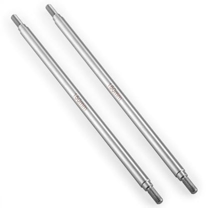 2Pcs M4 Stainless Steel RC Links for 1/10 Axial Wraith SCX10 TRX-4 | 1 Pair RC Steering Linkage Set, 50mm/55mm/60mm/70mm/75mm~155mm - style: 150mm