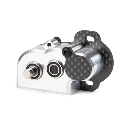 1/10 RC Portal Transmission 48Pitch Tiny Gearbox with Slipper Pad Machined Ultralight for 1/10 RC Crawler LCG Chassis Capra F9 AR45 Axle (Silver) - color: Silver