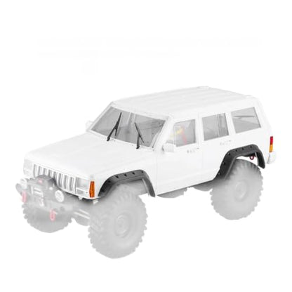 1/10 RC Crawler Hard Body Shell Kit - 313mm Wheelbase Cherokee Body for Axial SCX10, SCX10 II 90046, 90047 & TRX4 Kits (White) - color: White