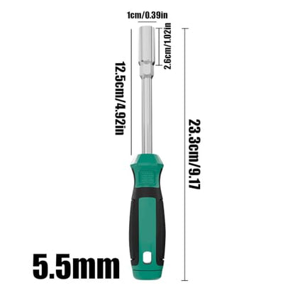 Hex Driver Screwdriver Comfort Grip 5-13mm Nonslip Hand Grips | Deep Nut Driver Set for Tightening Loosening Fasteners on Rc Quadcopter Helicopter Car Airplane Models - color: 5.5