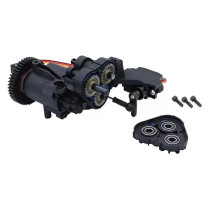 COMODO 2 Speed Transmission Gearbox with Internal Gears and Servo for 1/10 Scale RC Crawler Compatible with