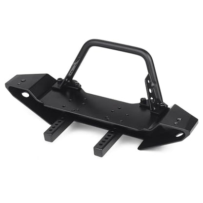 INJORA RC Front Bumper Metal Front Bumper with Led Lights for 1/10 RC Crawler Axial SCX10 90046 SCX10 III AXI03007 TRX-4