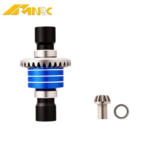 Alum Spur Gear Differential Diff Input Gear Kit for 1/16 H16BM H16PL H16DR 16208 H16207 16209 16210 1/14 H14BM 14301 14302 RC Car Upgrades Part Blue - color: Blue