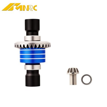 Alum Spur Gear Differential Diff Input Gear Kit for 1/16 H16BM H16PL H16DR 16208 H16207 16209 16210 1/14 H14BM 14301 14302 RC Car Upgrades Part Blue - color: Blue