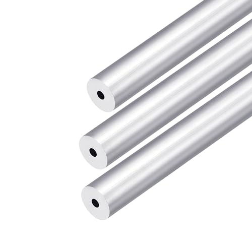 DMiotech 3Pack (12mm OD x 3mm ID) 6063 Aluminum Round Tube 300mm Length Industry Metal Tubing for Machinery Frame Construction DIY Projects - size: 12mm x 3mm x 300mm