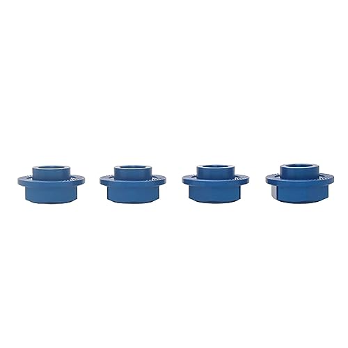 24mm CNC Metal Wheel Tire Adapter Front Rear Tyre Nut Cap 4pcs (Blue) | for 1/5 Scale TRAXXAS X-MAXX XMAXX 6S 8S Truck Rc Car Racing Toys Parts - color: Blue