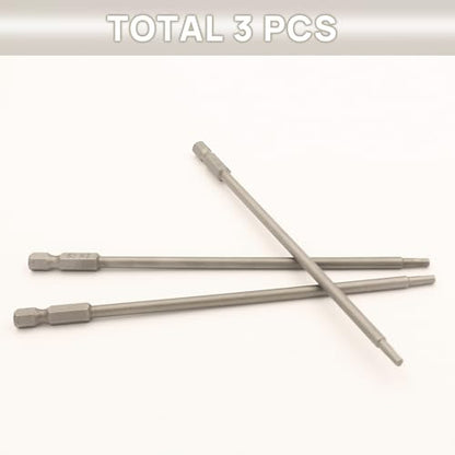 RC Hex Bit 3mm for Electric Screwgun/Power Drill(3pcs Hex 3mm) | 6 Inch Power Bits,Hex Head Allen Wrench Drill Bit Set,Professional Grade ¼ Inch Hex Shank for Screwdrivers,High Quality Steel - size: 3MM * 3PCS