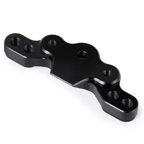RC Car Aluminum Front Camber Block for 1/16 Losi Mini-B 1/18 Mini-T | CNC Machined Front Upper Arm Tie Rod Mount Black RC Car Buggy Upgrades Parts Accessories