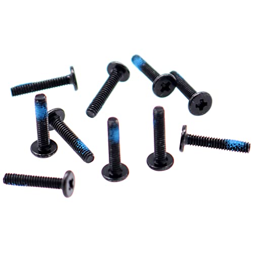 Deal4GO M2x10mm Flat-Head Phillips Screw Replacement for ARRMA Vehicle ASUS Dell HP Acer Lenovo MSI Laptop Toys Bottom Case - Black - size: M2x10.0mm