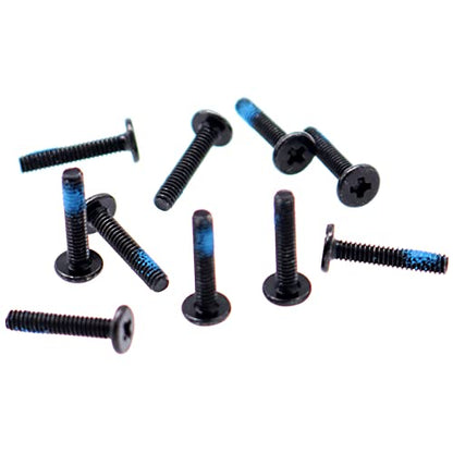 Deal4GO M2x10mm Flat-Head Phillips Screw Replacement for ARRMA Vehicle ASUS Dell HP Acer Lenovo MSI Laptop Toys Bottom Case - Black - size: M2x10.0mm