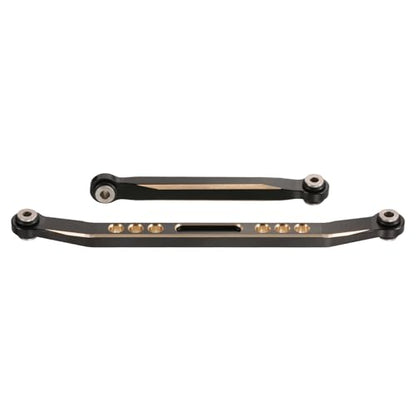 Redcat Ascent 18 8-in-1 Brass Set, 213g Black Coating Skid Plate, Steering Knuckle, Outer Portal Housing, Steering Link, Diff Cover and Servo Mount for 1/18 RC Crawler Redcat Ascent 18 Upgrades