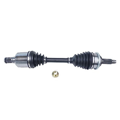 Detroit Axle - Front Left Steering Knuckle CV Axle for 2006-2009 | Ford Fusion Mercury Milan, 2006 Lincoln Zephyr, Driver Side CV Axle Shaft Steering Knuckle & Wheel Bearing Hub Replacement - size: 2UX47645/Pair