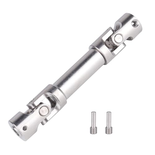 Stainless Steel Driveshaft Heavy-Duty Universal Joint Drive Shaft 66-88mm for 1/18 RC Rock Crawler Axial UTB18 Capra Unlimited Trail Buggy Upgrade Parts Replacements(Front) - style: Front