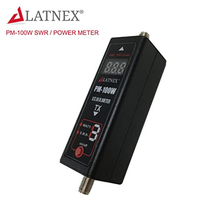 Power SWR Meter Digital VHF UHF Power SWR Meter - HF RF Meter HAM Two-Way Radio (PM-100W) - style: PM-100W