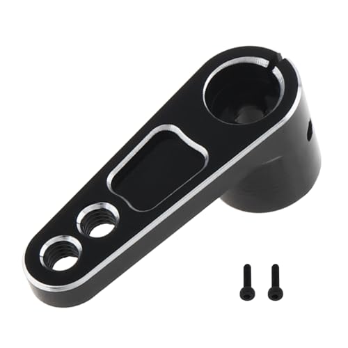 2Pcs CNC Aluminum 25T Servo Horn 25 Teeth Motor Steering Arm | Fit for Futaba Savox Power HD/Replacement for 1/8 1/10 RC Off-Road Crawler Drift Racing Car