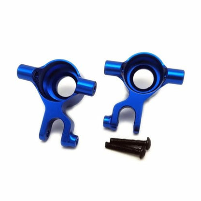 Aluminum Front Steering Blocks Knuckle Arm Blue for Traxxas Mini Maxx Mini Slash 4x4 Mini XRT 10736