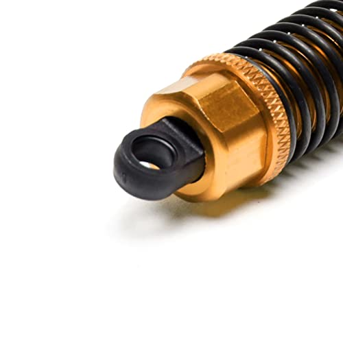 130mm RC Shock Absorber damper Adjustable For RC Car 1/10 Crawler Truck HPI HSP Losi Axial Tamiya Redcat Upgrade Part 4pcs/set(Yellow) - color: yellow