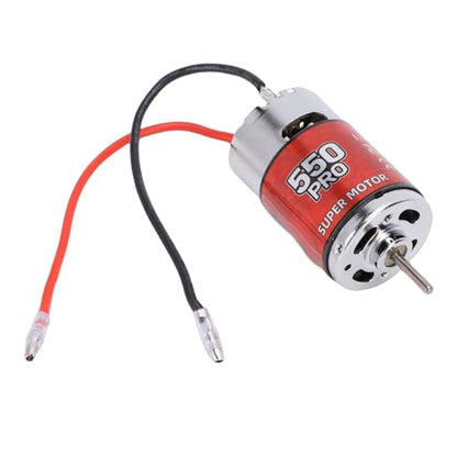 Dpofirs Universal 550 45T Brushed RC Motor 6500RPM | Stainless Steel Shell for Crawler Car Boat