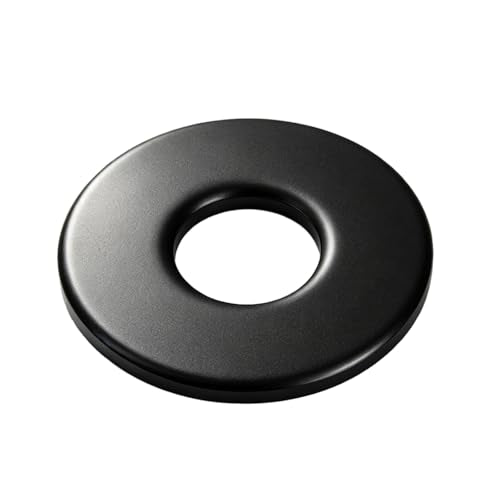 ZQZ 138Pcs 1/4" x 7/10" Flat Washers, 304 Stainless Steel Fender Washers, Black Finish, Standard Stainless Steel Washers for Screws - size: B-1/4" x 7/10"-138 Pieces