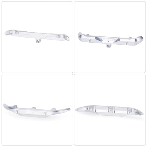 GOUPRC Aluminum Alloy RC Front & Rear Bumper for Axial SCX30 Bronco C10 1/30 RC Crawler Car Upgrade Replacement Parts - color: Sliver