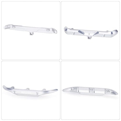 GOUPRC Aluminum Alloy RC Front & Rear Bumper for Axial SCX30 Bronco C10 1/30 RC Crawler Car Upgrade Replacement Parts - color: Sliver